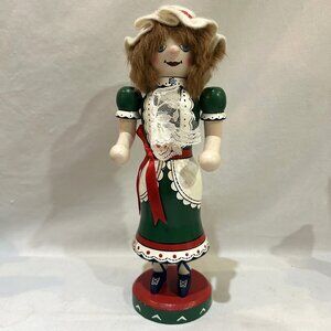 Nutcracker Village Clara Girl Green Dress 1997 Christmas Holiday Nutcracker